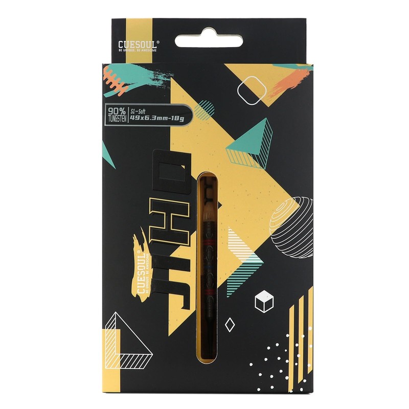 CUESOUL JIHO S1 Soft Tip Dart Set, 18g, 90% Tungsten