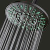 AquaDance 7-inch 6-Setting Rainfall Showerhead with Anti-Microbial Microban Protection from