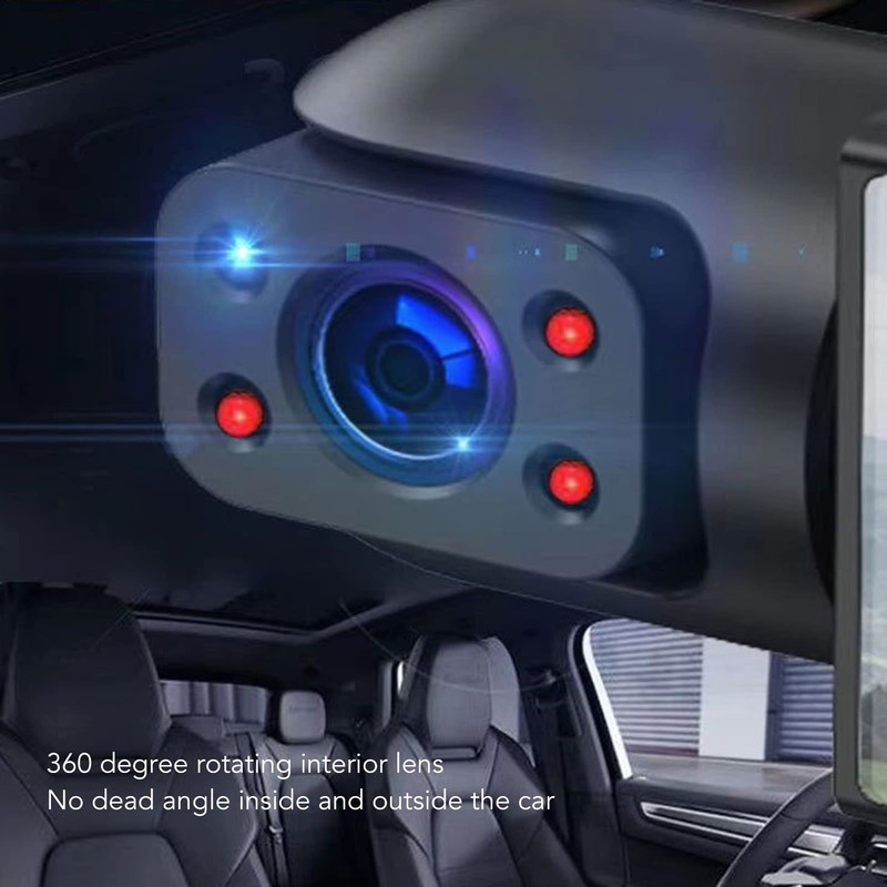 Dash Cam Front and Rear Cars 1080P FHD Dashcam, Rotating