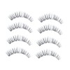 Healeved 4pair Handmade Fiber Eyelashes Fake Lashes Natural Look for