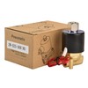 Heschen Brass Electric Solenoid Valve, 2W-025-06K, PT1/8", Normally Open, Direct