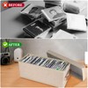 Lukeline 3 Pack CD Storage Box with 15pcs Dividers and