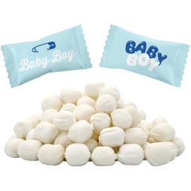 The Dreidel Company Baby Boy Buttermints, Mint Candies, After Dinner Mints, Butter Mint Candy, Fat-Free, Individually Wrapped (275 Pieces)