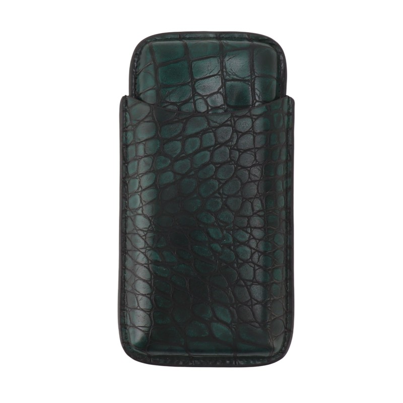 Artificial Leather Cigar Case Portable Lightweight Waterproof 3 Fingers Humidor