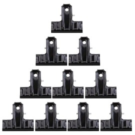SUNTRADE Metal Binder Clips, Black, 10 Pack, Large Size for Office, Kitchen, Drawing Board and Art Crafts (63mm)