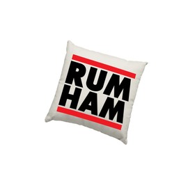 It's Always Sunny Cushion Cover - Rum Ham Scatter Cushion Home Accessory Pillow Bedroom Funny TV Show Series Band Fan - Natural Canvas 40x40cm