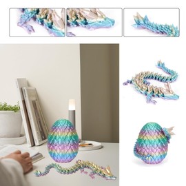 3D Dragon in Egg, Dragon Egg ADHD Fidget Toys Dragon Toys 3D Dragon Eggs with Dragon Inside, Autism Toys Egg Toy for Anxiety Relief, Flexible Joints Dragon Home Desk Decor Desk Toys