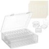 Bead Organizer Box, 30Pcs Small Clear Plastic Bead Storage Containers,