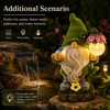 Solar Garden Gnome Light for Outdoor Decor – Resin LED