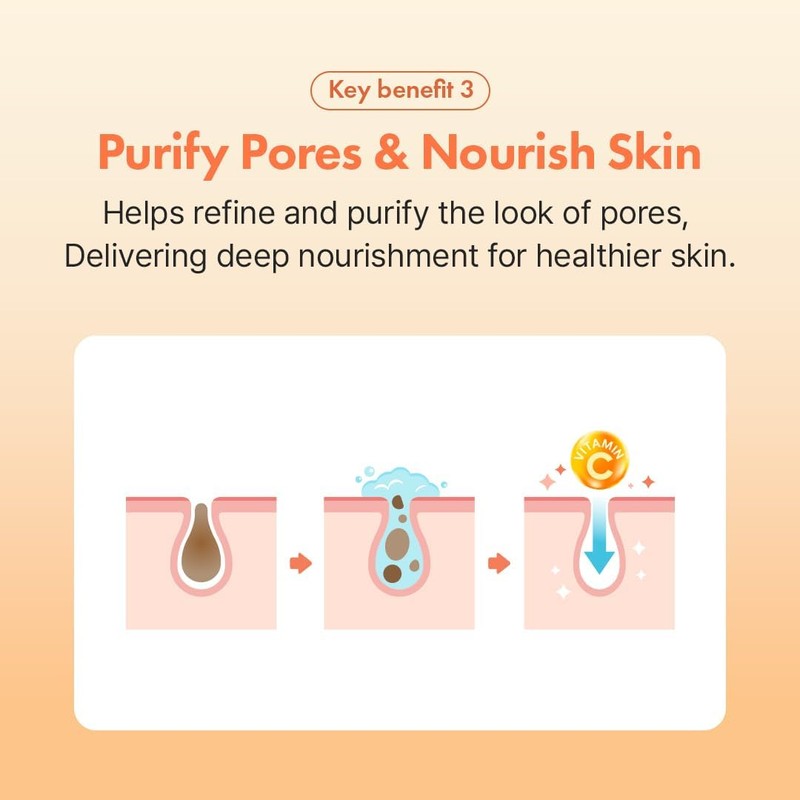 Hanskin Vitamin C Glow Powder Cleanser, Papaya Enzyme Powder Face