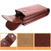 Fintie Double Eyeglass Case with Carabiner Hook, Portable Vegan Leather