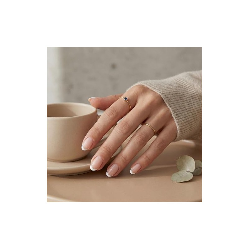 Vansiho 30 uñas postizas de punta francesa, almendradas y ovaladas