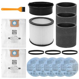 Alrens 90304 Replacement Filter for Shop Vac Filters 90304 90350 90333 90107 90585, Fits Most 5 Gallon Up Wet/Dry Vacuum Cleaners, Replacement Vacuum Bag for Shop Vac Bags 10-14 Gallon