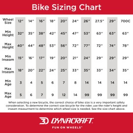 Dynacraft Air Zone Aftershock 20" Mountain Bike – Rugged and Durable Design, Perfect for Kids Learning to Ride, Sturdy and Easy to Assemble, Ideal for Young Riders and Adventurers