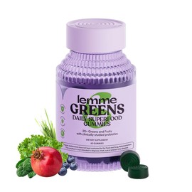 Lemme Greens Daily Superfood Gummies – Organic, Vegan, Antioxidant-Rich, Supports Digestion, Immunity, Energy, and Overall Wellness – 60 Count