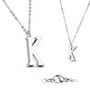 Bungsa® Women's Necklace, Letter A-Z in Silver or Rose Gold