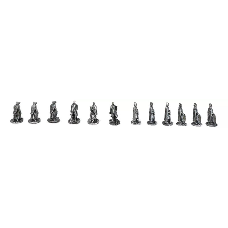 Set of 12 Medieval Crusader Knights With Swords Shields Horses