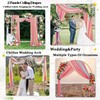 DUOBAO Rainbow Chiffon Wedding Arch Decor Kit - 2 Panels