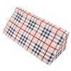 Wedge Pillow R Shaped Removable Slip Resistance Plaid Pattern Bedsore