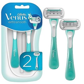 Gillette Venus Maquinillas de afeitar desechables extra suaves y sensibles para mujeres con piel sensible, 2 unidades