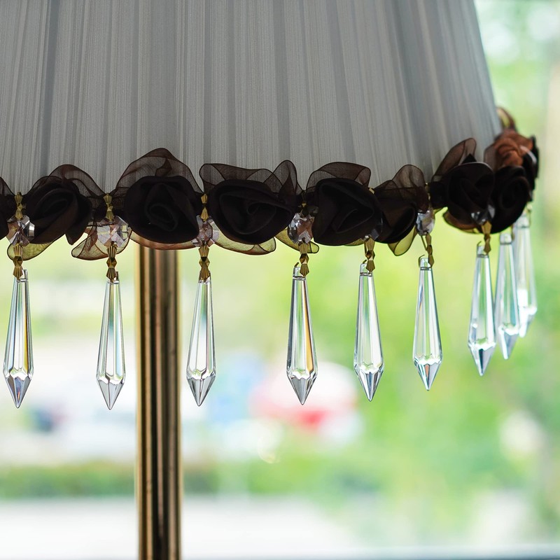 H&D 15pcs Large Clear Crystal Chandelier 60mm Icicle U-Drop Prisms