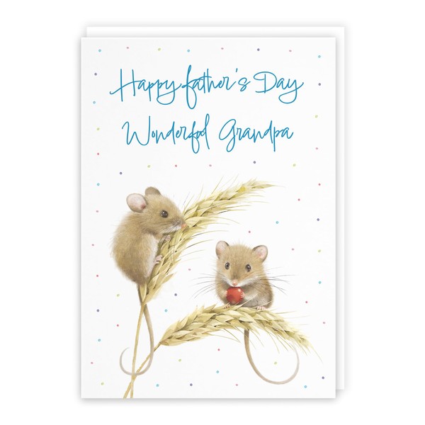 Hunts England - Harvest Mice Grandpa Father's Day Card -