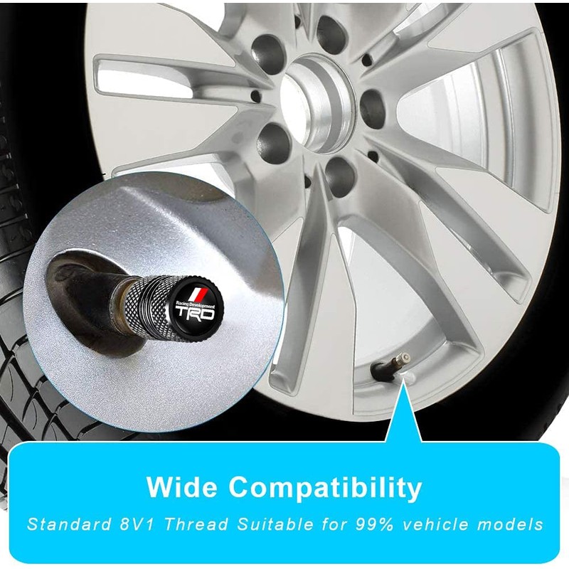 TACOMA Tire Valve Stem Cap Cover for Toyota TRD Sequoia
