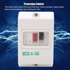 Agatige Waterproof Circuit Breaker Box, Motor Circuit Breaker Electrical Protection Control with Frequency 50/60Hz 220V 380V