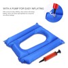Inflatable Toilet Seat Cushion Prevent Bedsore Leakproof Foldable Stool Chair