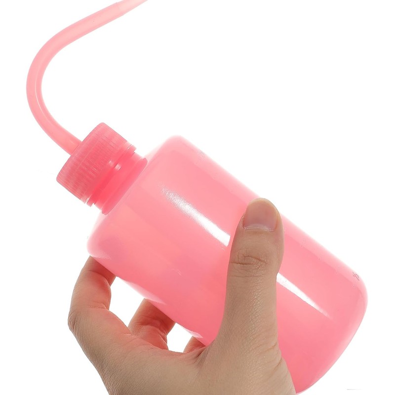 Tofficu Botella de Limpieza para Pestañas Boquilla Curva de 250ml,