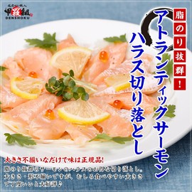 Atlantic Salmon, Harass, Cut-off, Plenty of 17.6 oz (500 g), Salmon, Made in Norway, Unmatched Sizes, Raw Food, Sashimi, Otoro