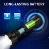 VOETIR Led Solar Flashlight, 1500 Lumens Led Solar Handheld Rechargeable