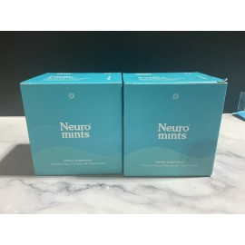 Neuro Mints 2 x Neuro Mints L-theanine B-12 Nootropics Caffeine 54 pcs Boost Energy & Focus