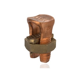 NSI N-3/0 Split Bolt Connector for Copper and Copperweld Wire, 0.258" - 0.470" Wire Diameter Range, 500lbs Torque