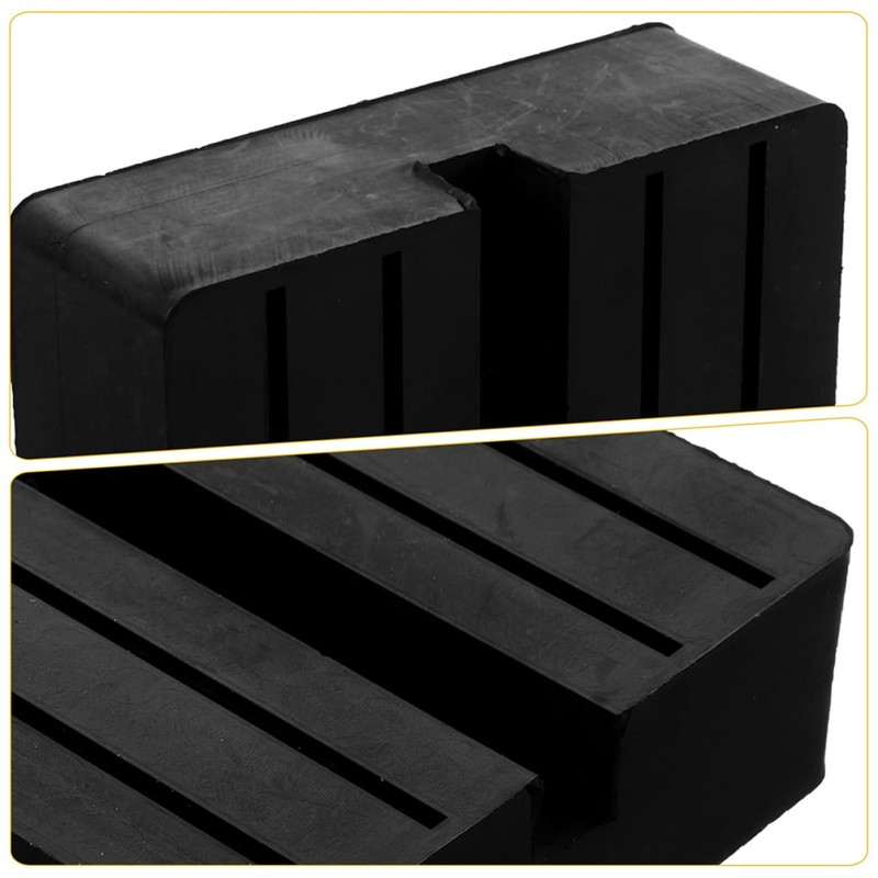 SUPVOX 2pcs High-Class Rubber Jack Stand Pad Jack Block for