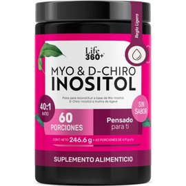Life 360 Myo Chiro Inositol Mezcla Porciones Platinum Prebióticos 246 Gramos Suplemento Alimenticio Sabor Prebiotico