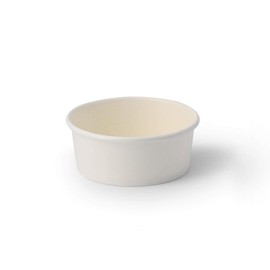 BIOZOYG 50 x Ice Cream Cups Cardboard 100 ml White - Disposable Cups Plastic-Free and Biodegradable - Dessert Bowl To-Go Cups