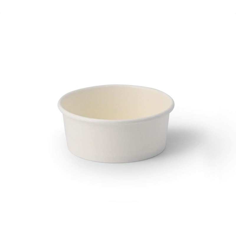 BIOZOYG 50 x Ice Cream Cups Cardboard 100 ml White