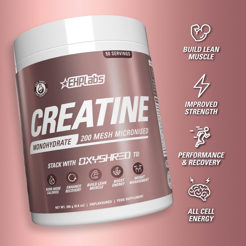 EHP Labs CREA-8 Creatine Monohydrate Powder - Unflavoured Creatine Powder