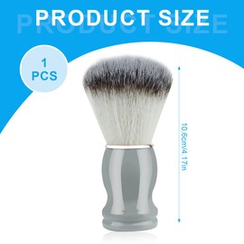 NHPY 1 Item Shaving Brush, Men's Shaving Brush, Badger Hair Men's Shaving Brush, Face Beard, Hair Cleaning, Shaving Tool, Shaving Brush, Soap Foaming Shaving Brush (Grey)