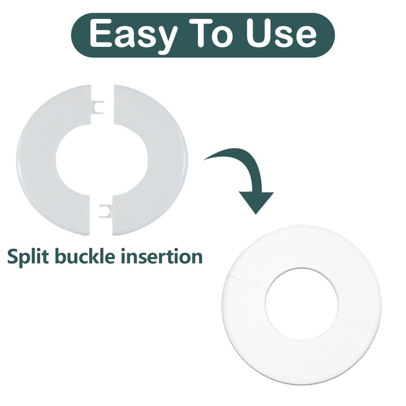 4Pcs Escutcheon Plates Pool, Rubber Pool Ladder, Escutcheon Plate Pool