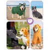 Bibykivn Dog Bathrobe, Quick-Drying Microfibre Bath Towel, Adjustable Dog Towel,
