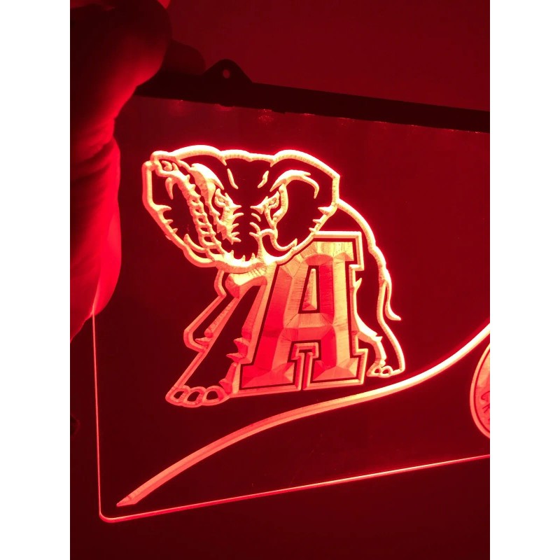Alabama ROLL TIDE LED Light Sign for Game Room,Office,Ba