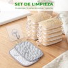 10 Piezas Estropajo para Trastes de Fibra Natural Biodegradable, Esponja