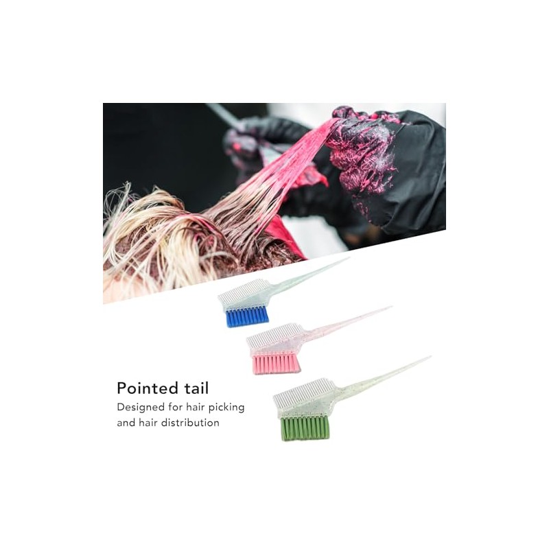 3 Brochas de Tinte para el Cabello de Doble Cara,