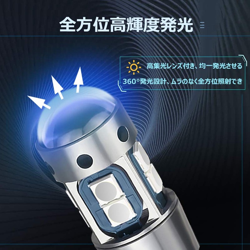 Nanpoku T10 LED Blue Explosive Light 12V 24V Position Lamp