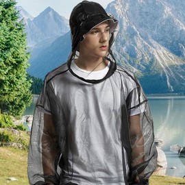 Fly Body Net, Fly Clothing Full Net Protection, Protective Flexible Breathable Camping Accessories for Fishing Trips Outdoor Activities Hiking Adventures Women Men Travel