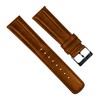 20mm Caramel Brown - BARTON Classic Horween Leather Gunmetal Buckle