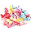 30pcs Shinning Rhinestone Bow Pattern Elastic Hair Rope Hair Band