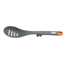 Joe Wicks Food Prep Utensils - Elevated Slotted Spoon - Orange and Grey